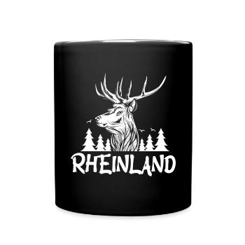 Rhénanie - Mug uni - noir - Devant