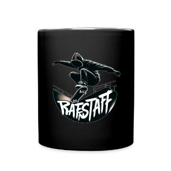 Jumping Skater Halfpipe Skateboard - raffstaff ® - Full Colour Mug - black - Front