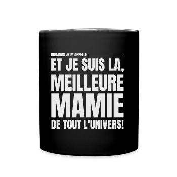 Meilleure mamie de tout l'univers - Mug uni - noir - Devant