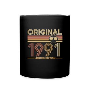 1991 - Tasse einfarbig - Schwarz - Vorne