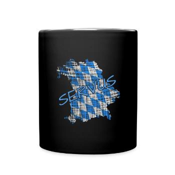 Bayern - Tasse einfarbig - Schwarz - Vorne