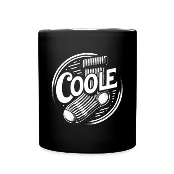 Chaussette cool - design motivant amusant - Mug uni - noir - Devant
