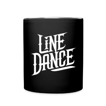 Line Dance Design für Tänzer und Tanzgruppe - Tasse einfarbig - Schwarz - Vorne