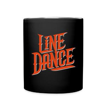 Line Dance Design für Tänzer und Tanzgruppe - Tasse einfarbig - Schwarz - Vorne