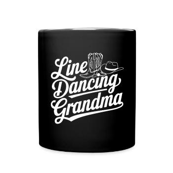 Danse en ligne Granny Country Dance - Grandma Dances - Mug uni - noir - Devant