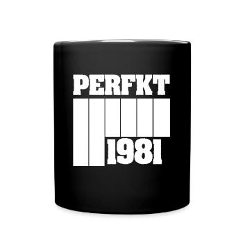 1981 - Tasse einfarbig - Schwarz - Vorne
