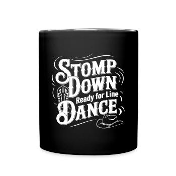 La danse en ligne, mon sport de danse et ma passion - Mug uni - noir - Devant
