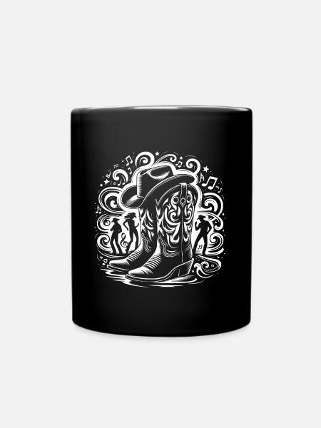 Danse en ligne Danse Country - Danse en ligne Tanzen - Mug uni - noir