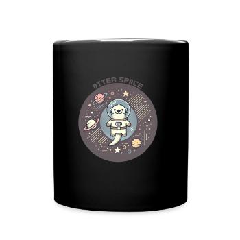 Otter Space - Full Colour Mug - black - Front