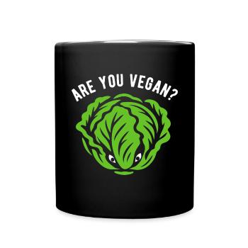 Salade - Êtes-vous végétalien ? - Régime végétalien - Mug uni - noir - Devant