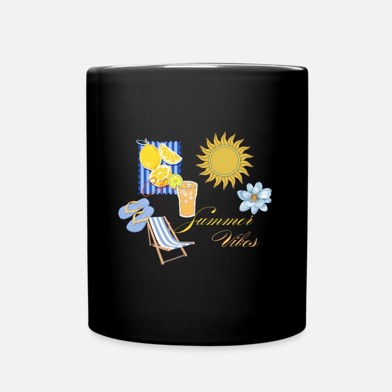 Sommer-Vibes - Tasse einfarbig - Schwarz