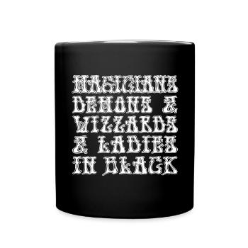 Deep Heep white - Tasse einfarbig - Schwarz - Vorne