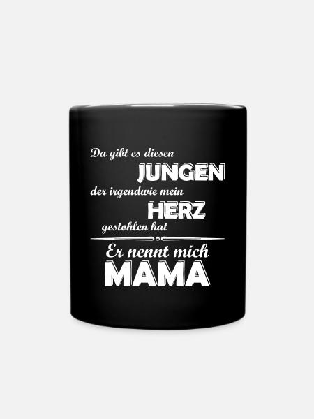 Ich liebe meinen Sohn - Mama - Tasse einfarbig - Schwarz
