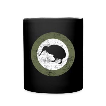 Kiwi - Tasse einfarbig - Schwarz - Vorne