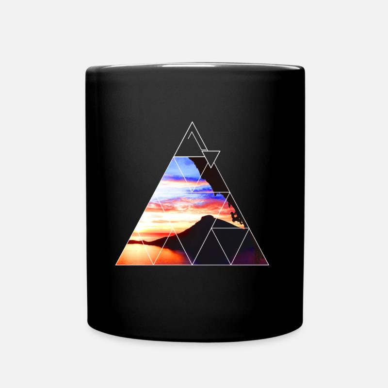 Kalymnos klettern bei Sonnenuntergang - Tasse einfarbig - Schwarz