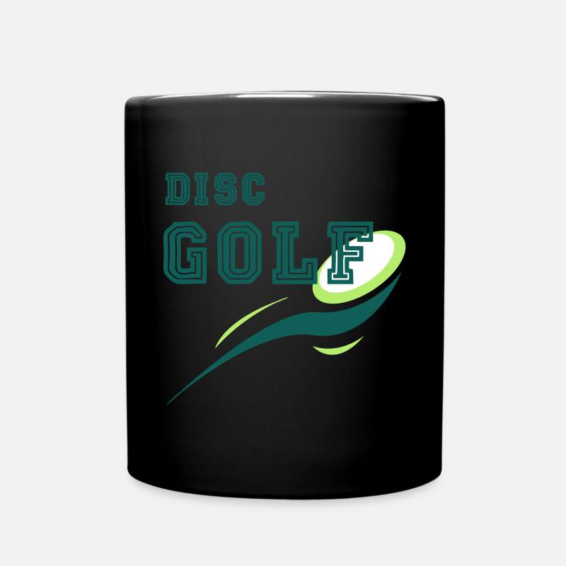 Disc Golf Discgolf Frisbee Geschenk Gift - Tasse einfarbig - Schwarz