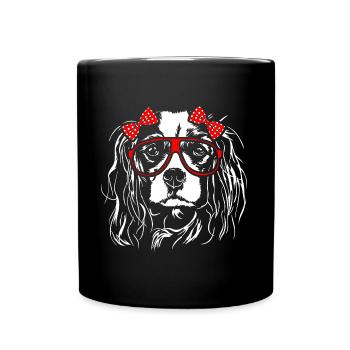 CAVALIER KING CHARLES SPANIEL Fille Wilsigns - Mug uni - noir - Devant