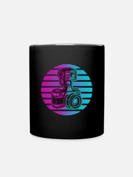 Fotograf Fotografie Foto Neon - Tasse einfarbig - Schwarz