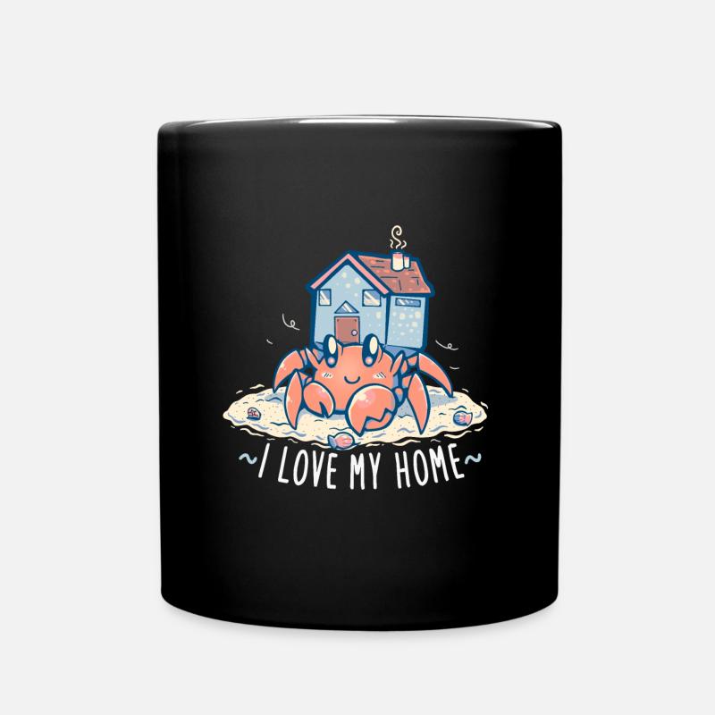 J'aime ma maison ermite - Mug uni - noir