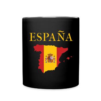 Espagne vacances Espagnole - Mug uni - noir - Devant