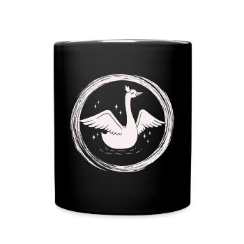 Cygne - Royal - Royal - Couronne - Mug uni - noir - Devant