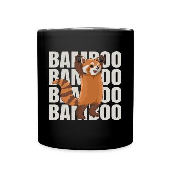 Red Panda Design für einen Red Panda Zoowärter - Tasse einfarbig - Schwarz - Vorne