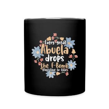 Espanol Muttertag Zitat für eine Oma Abuela - Tasse einfarbig - Schwarz - Vorne