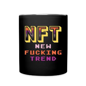 NFT Nouvelle Putain Tendance Crypto Coin Bitcoin Amour - Mug uni - noir - Devant
