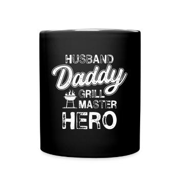 Mari Papa Grill Master Hero BBQ Griller - Mug uni - noir - Devant