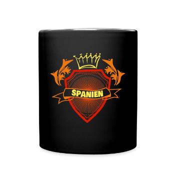 Vacances sur et en Espagne - Mug uni - noir - Devant