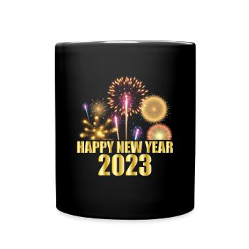 Bonne année 2023 - Mug uni - noir - Devant