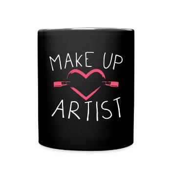 Make Up Artist / Make-up - Full Colour Mug - black - Front