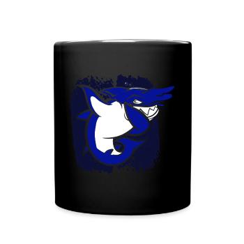 Liebt Kobold Hai Geschenk - Tasse einfarbig - Schwarz - Vorne