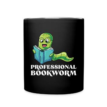 Lesen - Tasse einfarbig - Schwarz - Vorne