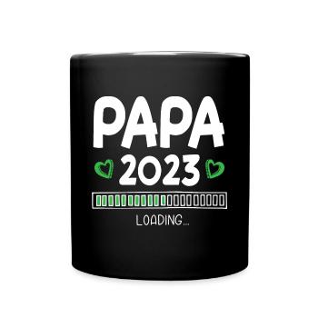Papa 2023 Chargement - Mug uni - noir - Devant