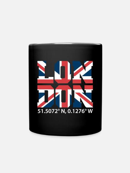 London - Tasse einfarbig - Schwarz