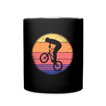 BMX Bike Retro Kids Motif Freestyle BMX Boy - Mug uni - noir - Devant