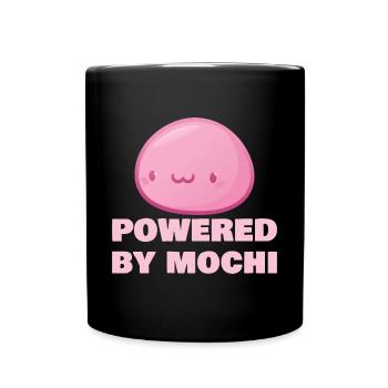 Powered By Mochi Funny Japanese Mochi Lover - Tasse einfarbig - Schwarz - Vorne