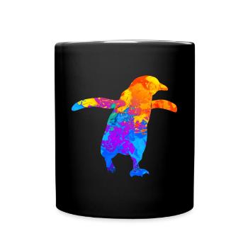 Pingouins Pingouins Silhouette des amoureux des animaux - Mug uni - noir - Devant