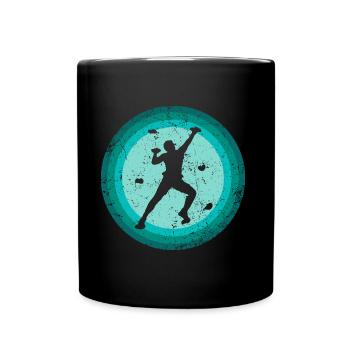 Klettern Bouldern Boulder Kletterer Bergsteiger - Tasse einfarbig - Schwarz - Vorne