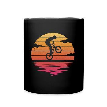 BMX Bike Retro Stunt Freestyle BMX Rider - Mug uni - noir - Devant