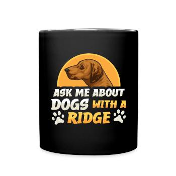 Rhodesian Ridgeback Dog - Full Colour Mug - black - Front