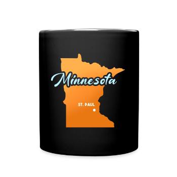 St. Paul Minnesota Design für stolze Minnesotaner - Tasse einfarbig - Schwarz - Vorne