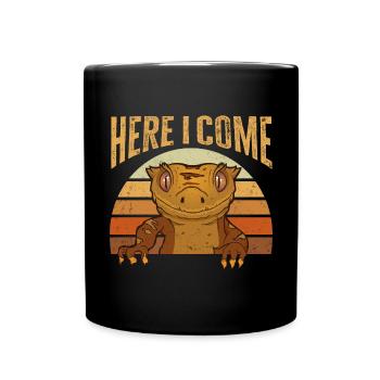 Lézard Gecko couronné Herpétologiste des reptiles - Mug uni - noir - Devant