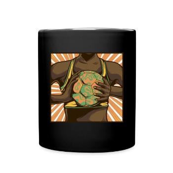 Joueur de handball Tenue de ballon de handball Joueur de handball - Mug uni - noir - Devant