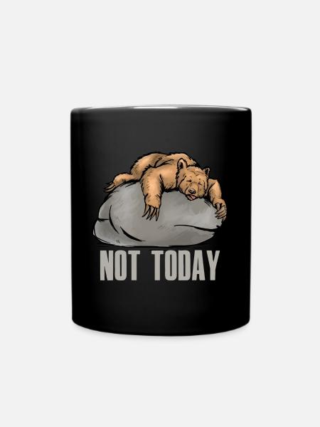 Bears Office Aujourd’hui Pas Collègue Motivation Bear - Mug uni - noir