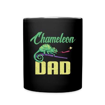 Herpétologiste des reptiles lézards caméléons - Mug uni - noir - Devant