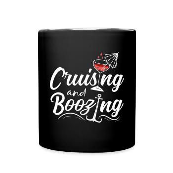 Kreuzfahrt Kreuzfahrtschiff Urlaub Meer - Tasse einfarbig - Schwarz - Vorne