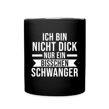 Mutter Schwangerschaft Schwanger Werdende Mama - Tasse einfarbig - Schwarz - Vorne