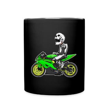 Moto Lifestyle / Moto / Moto motard - Mug uni - noir - Devant